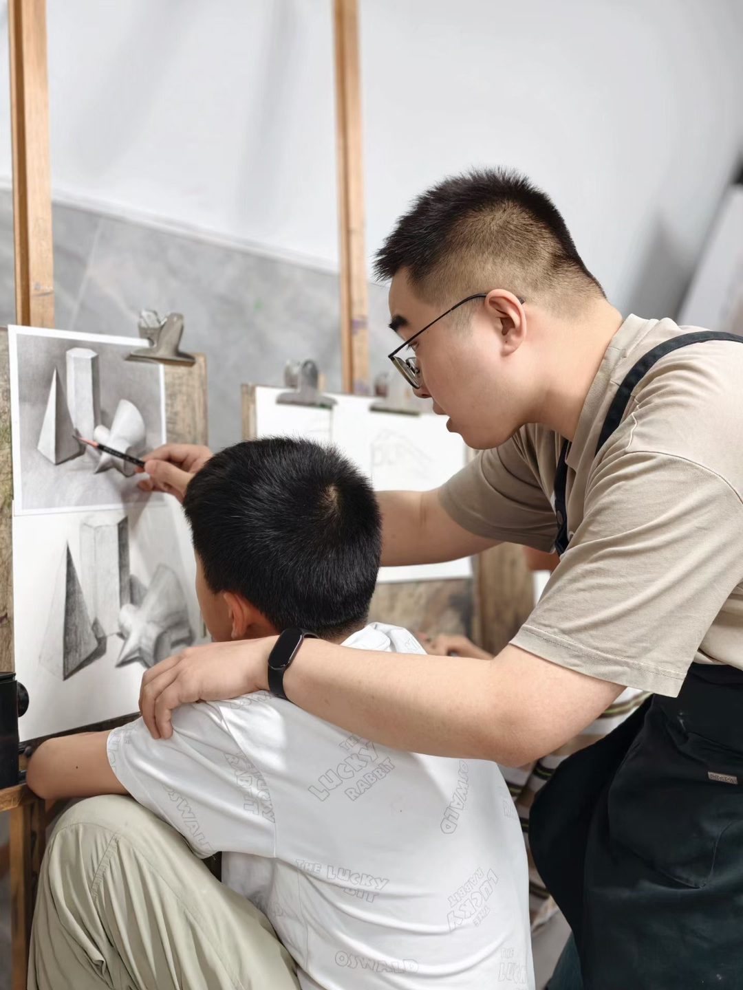 艾美艺术素描课几何体教学