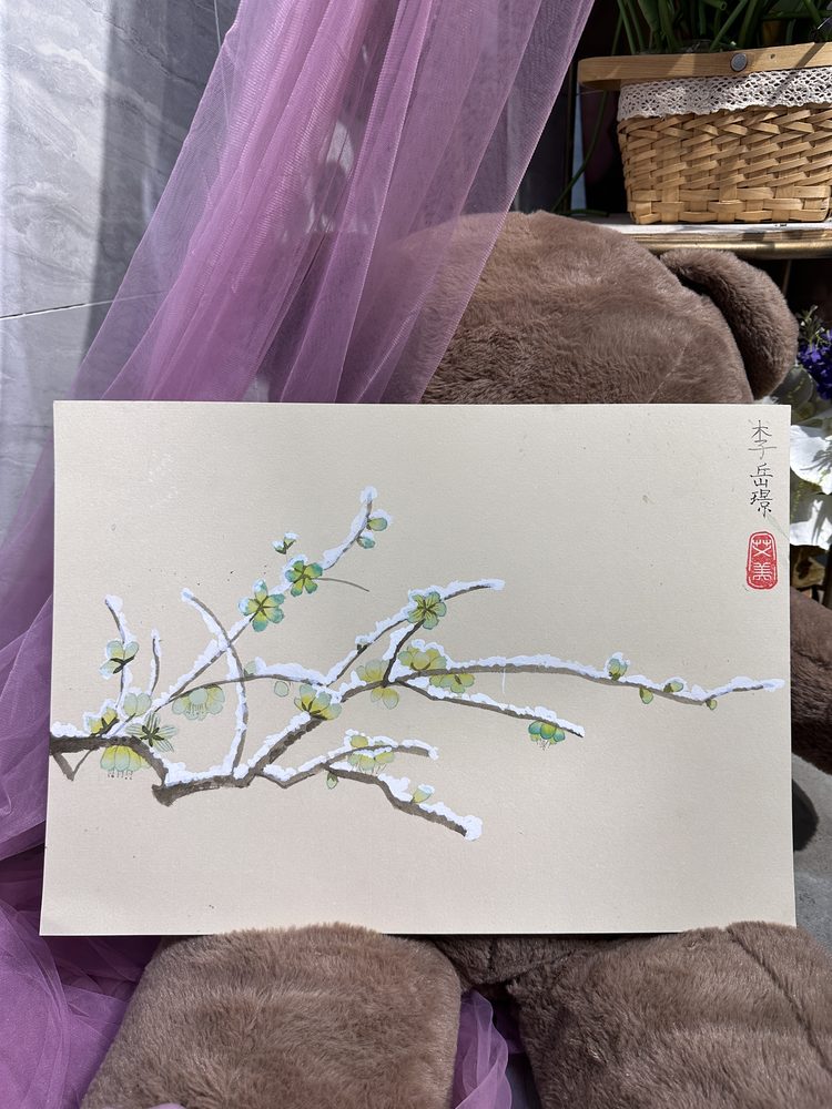 陈老师班上的学员国画作品