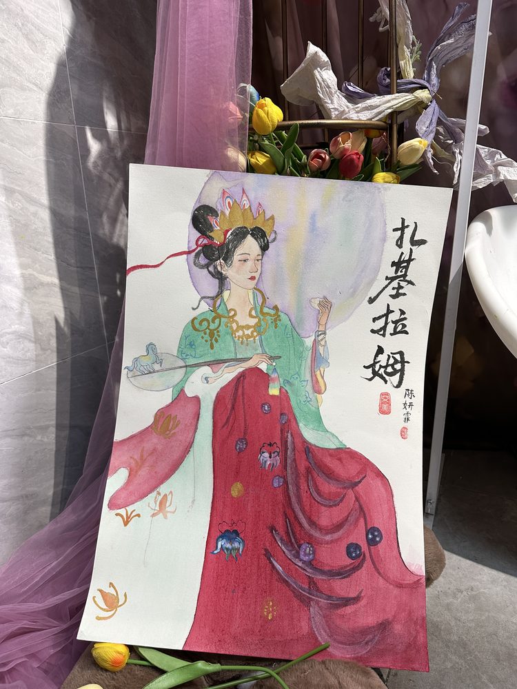 陈老师班上的学员国画作品