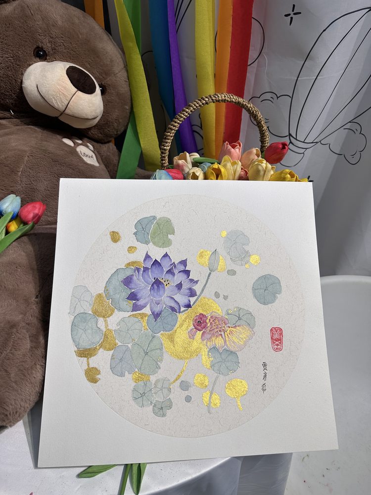 陈老师班上的学员国画作品