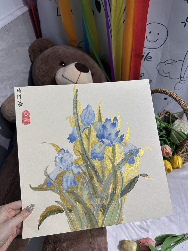 陈老师班上的学员国画作品