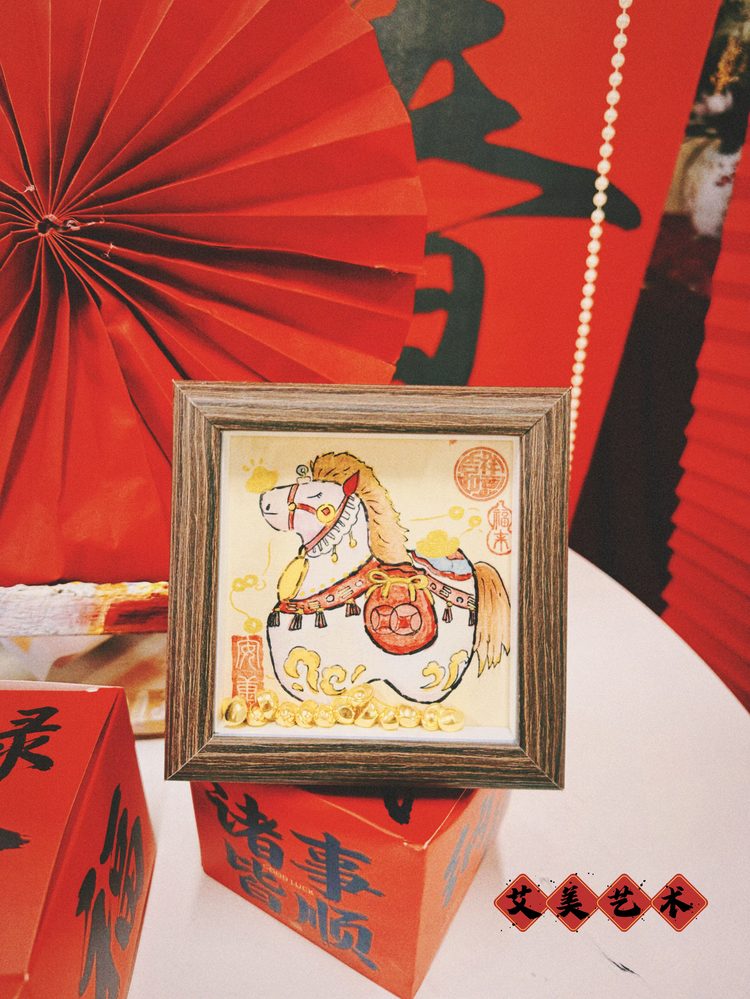 任老师学员作品 · 国风马年小品