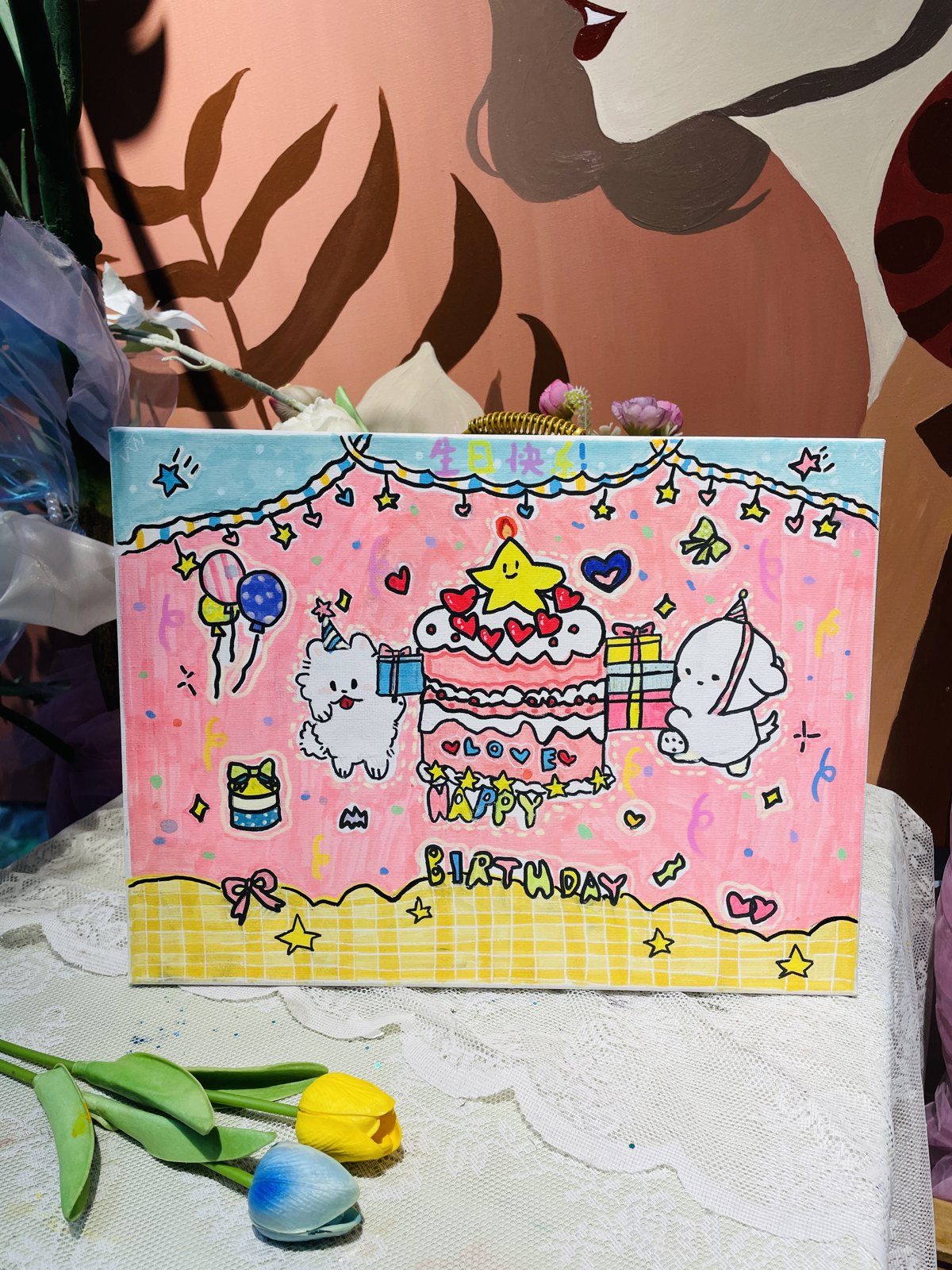 艾美艺术在读学员美术作品